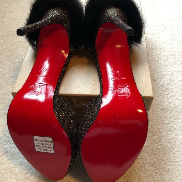 Gorgeous NIB Christian Louboutin Crazy Fur 120 - Picture 3 of 4